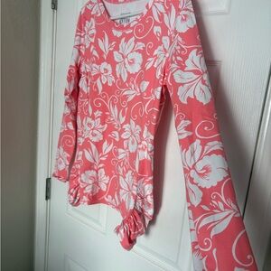 Hang Ten Pink Floral Long Sleeve Tee